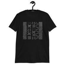 Black White Mud Cloth Pattern Short-Sleeve Unisex T-Shirt