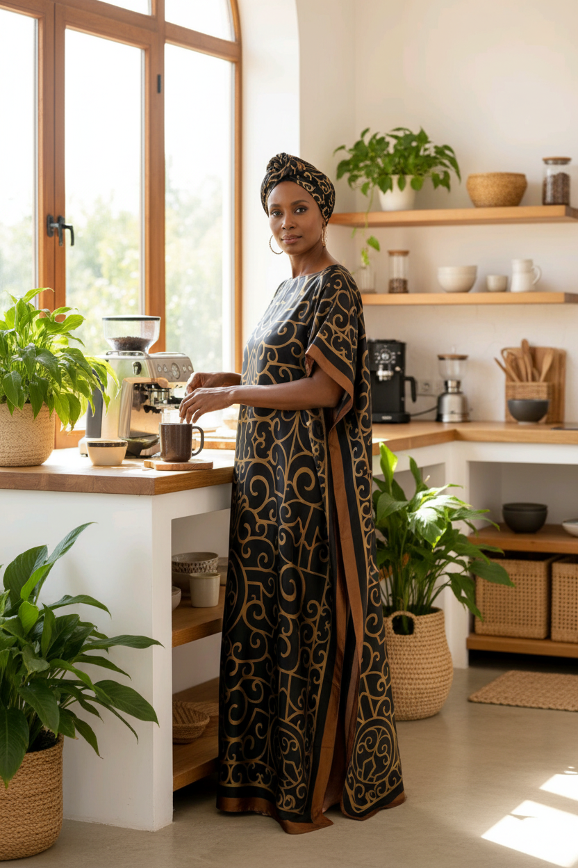 black and gold kaftan dress Black Gold Marine Resort Caftan Kaftan