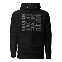 Black White Mud Cloth Pattern Unisex Hoodie