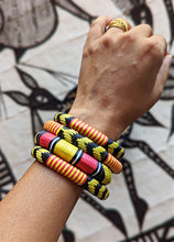 Black Red Yellow Tuareg Bracelets Set of 4