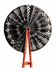 Pathfinder African Fabric Folding Hand Fan