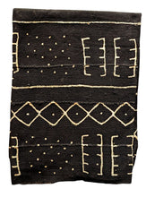 Black White Mud Cloth Fabric Throw Tribal Pattern