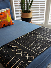 Black White Mud Cloth Fabric Throw Tribal Pattern