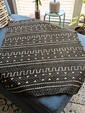 Black White Mud Cloth Fabric Throw Pyramids