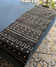 Black White Mud Cloth Fabric Throw Pyramids