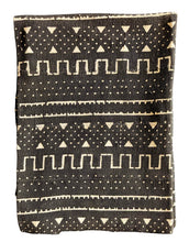 Black White Mud Cloth Fabric Throw Pyramids