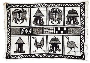{Imperfections} Culture Squared Korhogo Fabric Wall Art