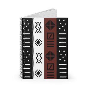 african pattern spiral notebook