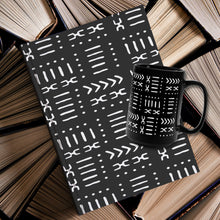 Black Mud Cloth Pattern Mug & Journal Gift Set