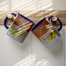Fulani Earring Motif Coffee Mug | Vibrant African Print Teacup