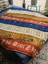 Jeté en tissu de boue marron B