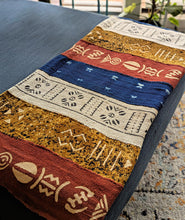 Jeté en tissu de boue marron B