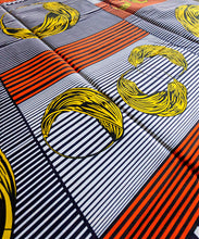 Rot Gelb Blau Ankara Stoff 2 Yards