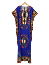 Long Purple Kaftan Dashiki Dresses (Multiple Colors)