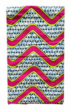 Fuchsia Blue Ankara Fabric 2 Yards