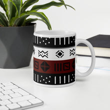 Mud Cloth Pattern Spiral Notebook Coffee Mug Gift Set