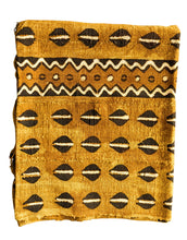 Jeté en tissu de boue marron, cauri