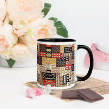 Black Brown Tribal Pattern Coffee Mug