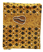 Brown Mud Cloth Fabric Throw Cowrie