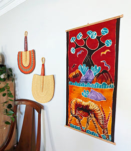 Antelope Batik Fabric Wall Art