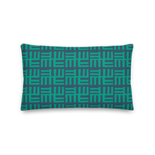 Green African Pattern Throw Pillow With Insert
