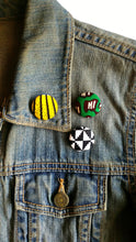 African Print Fabric Jacket Pin Set {Assorted}