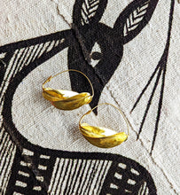 Brass Fulani Hoop Earrings