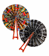 Diaspora Vibes African Fabric Folding Hand Fan