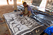 {Imperfections} Culture Squared Korhogo Fabric Wall Art