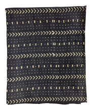 Arrows Black White Mud Cloth Fabric Throw