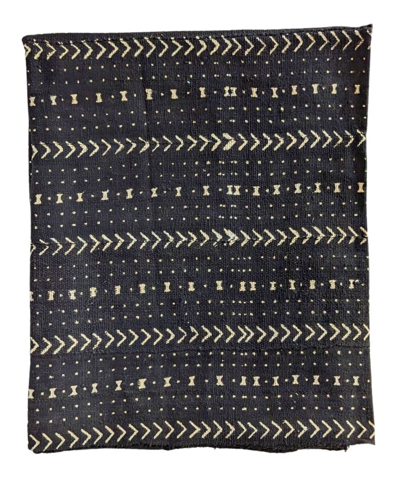 Arrows Black White Mud Cloth Fabric Throw