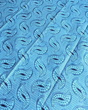 Light Blue African Print Fabric 2 Yards