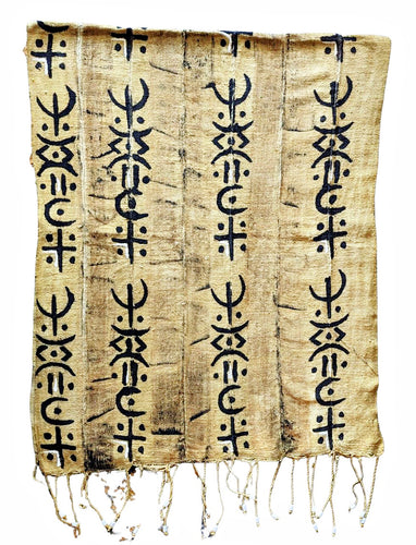 Light Tan Mud Cloth Table Runner/Scarf