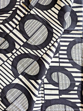 Black White Abstract African Print Fabric 2 Yards