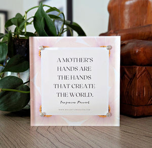 A Mother’s Hands – Framed African Proverb Art
