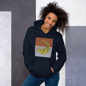 Navy Blue Fulani Earring Hoodie Unisex