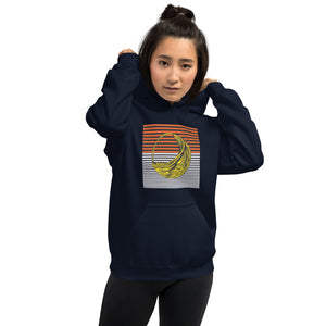 Navy Blue Fulani Earring Hoodie Unisex