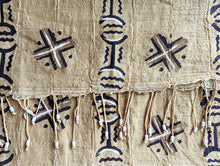 Light Brown Mud Cloth Table Runner/Scarf X Pattern