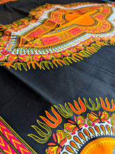 Tissu Dashiki Ankara jaune 2 yards