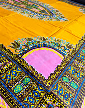 Tissu Dashiki Ankara jaune 2 yards