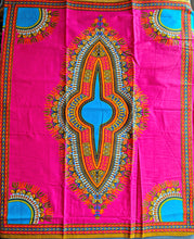 Tissu Dashiki Ankara jaune 2 yards