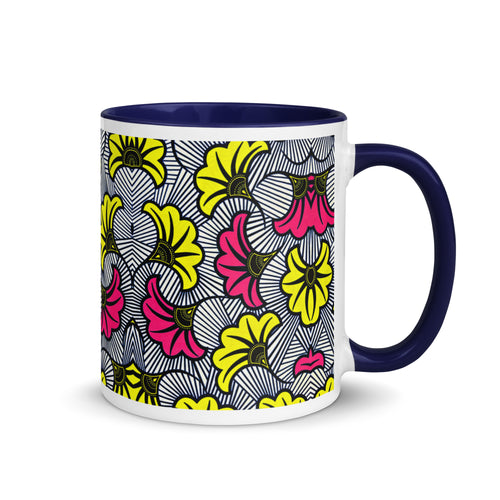 Pink Yellow African Pattern Coffee Mug