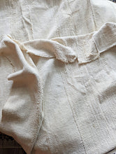 Soft White Mud Cloth Fabric Throw Plain No Pattern