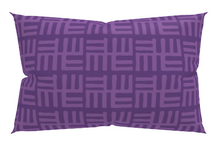 Purple African Pattern Throw Pillow With Insert