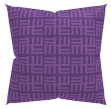 purple african pattern pillow