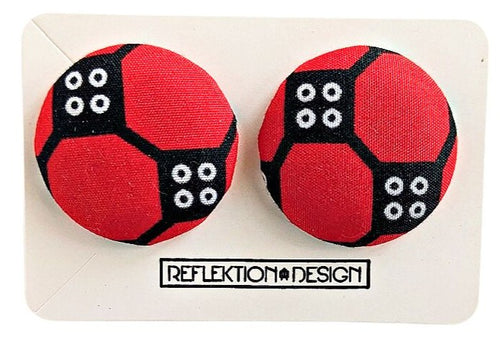 red-black-african-fabric-earrings
