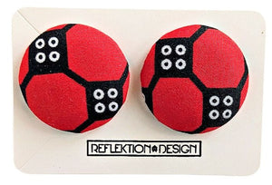 red-black-african-fabric-earrings