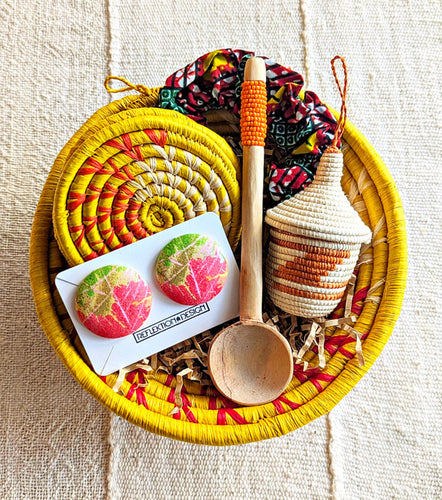 Small African Treasures Gift Basket - Yellow