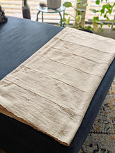 Soft White Mud Cloth Fabric Throw Plain No Pattern