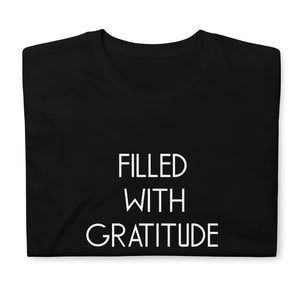 Black Gratitude Short-Sleeve Unisex T-Shirt